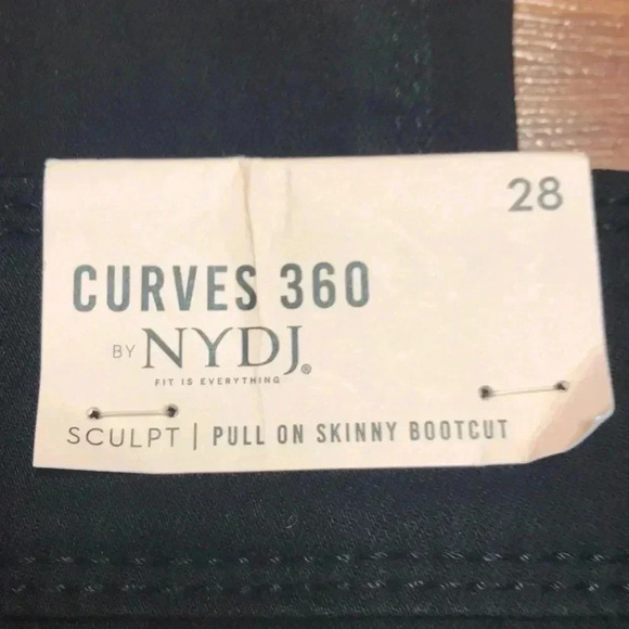NYDJ Sculpt Skinny Black Bootcut Pull on Jeans, 28 - Picture 7 of 8